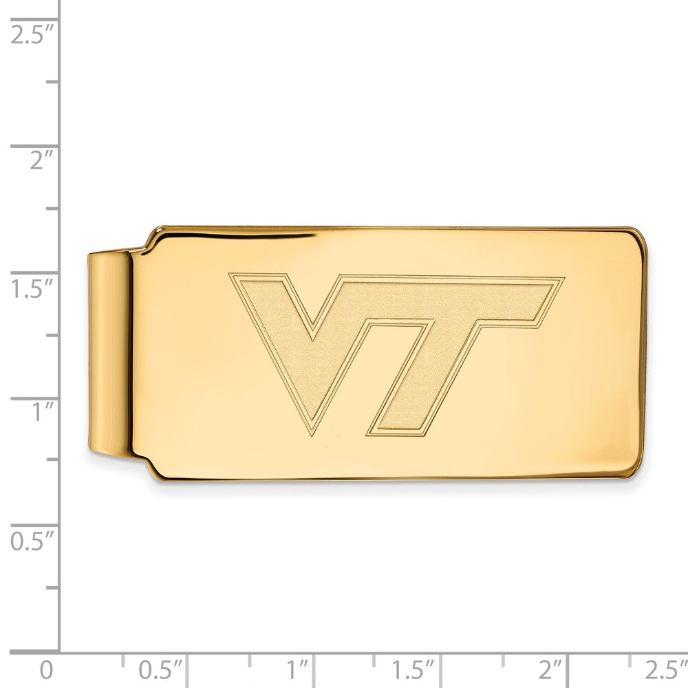 10K Gelbgold Gold Logoart Virginia Tech V-t Geldklammer