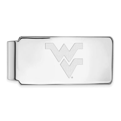 10K Weißgold Logoart West Virginia University W-v Geldklammer