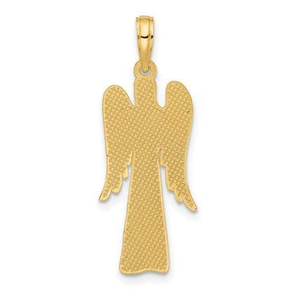 14K Gelbgold Fancy-Engel-Charm