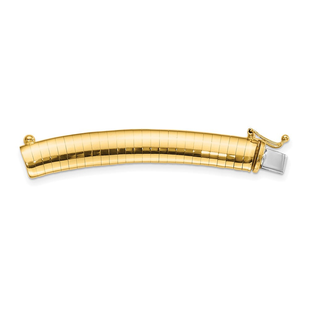 10K Gelbgold 8mm Omega Verlängerung For 2 Zoll Halskette