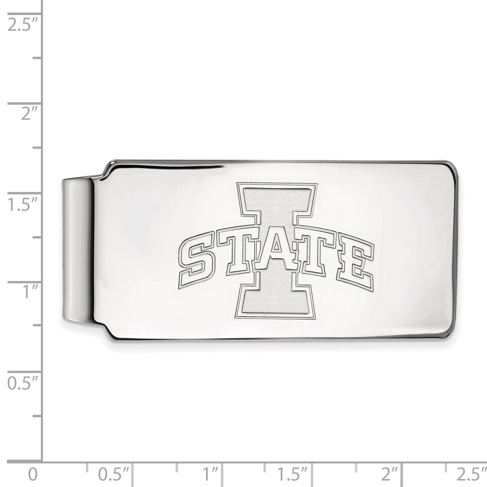 10K Weißgold Logoart Iowa State University Geldklammer