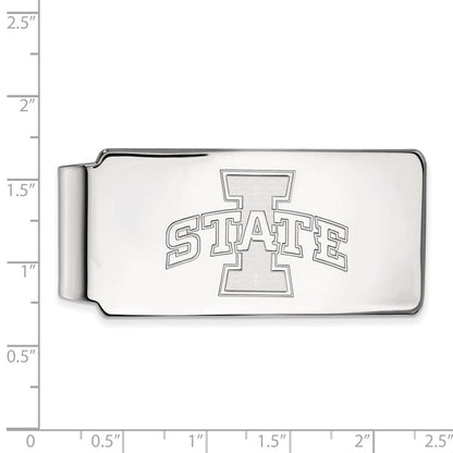 10K Weißgold Logoart Iowa State University Geldklammer