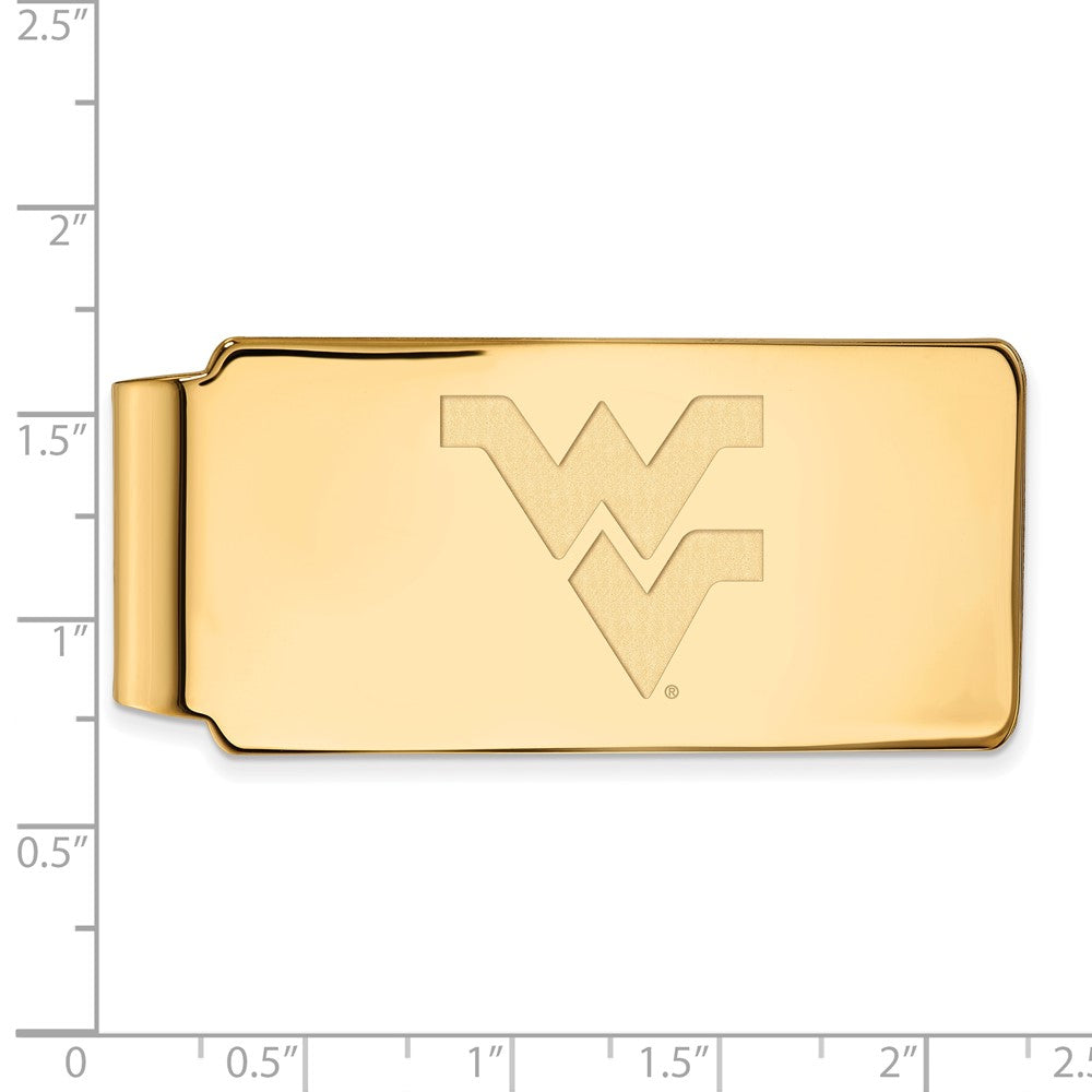 10K Gelbgold Gold Logoart West Virginia University W-v Geldklammer
