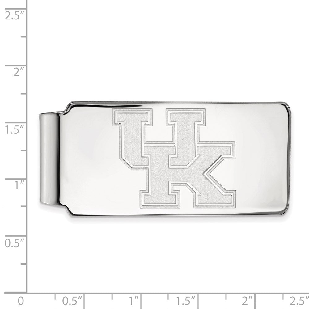 14K Weißgold Logoart University Of Kentucky U-k Geldklammer