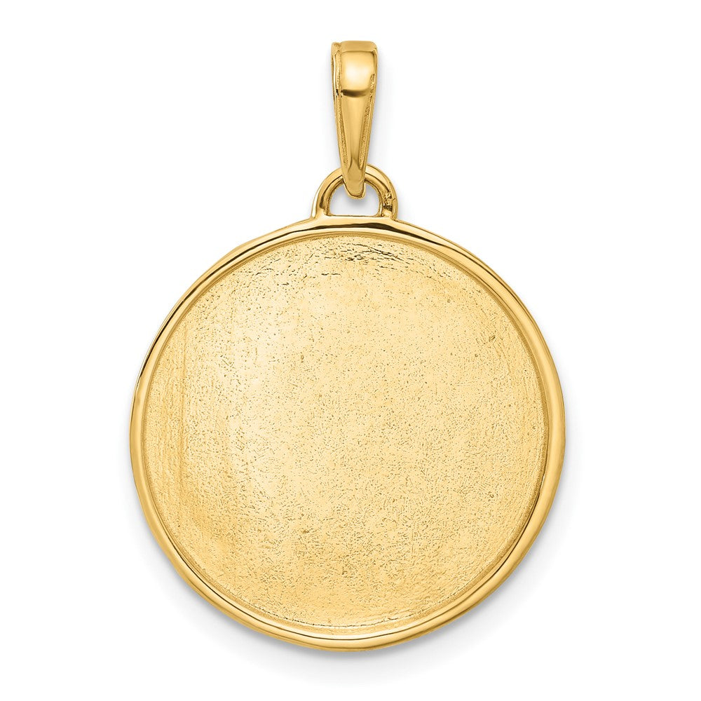 14K Gelbgold und Rhodium diamantgeschliffener „It's A Boy" Anhänger