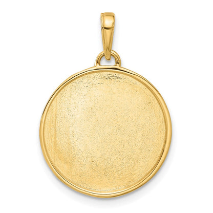 14K Gelbgold und Rhodium diamantgeschliffener „It's A Boy" Anhänger