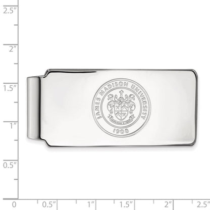 10K Weißgold Logoart James Madison University Wappen Geldklammer