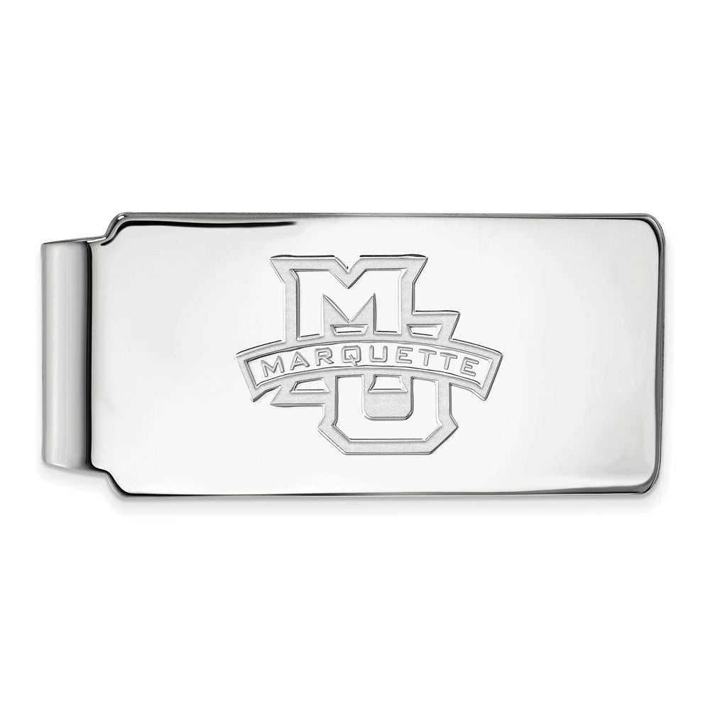 14K Weißgold Logoart Marquette University Geldklammer