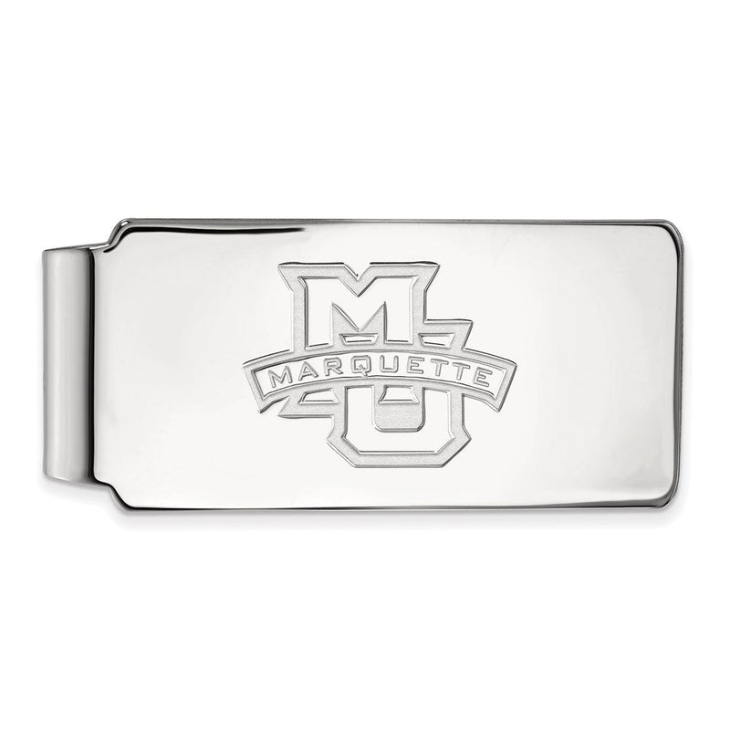 14K Weißgold Logoart Marquette University Geldklammer
