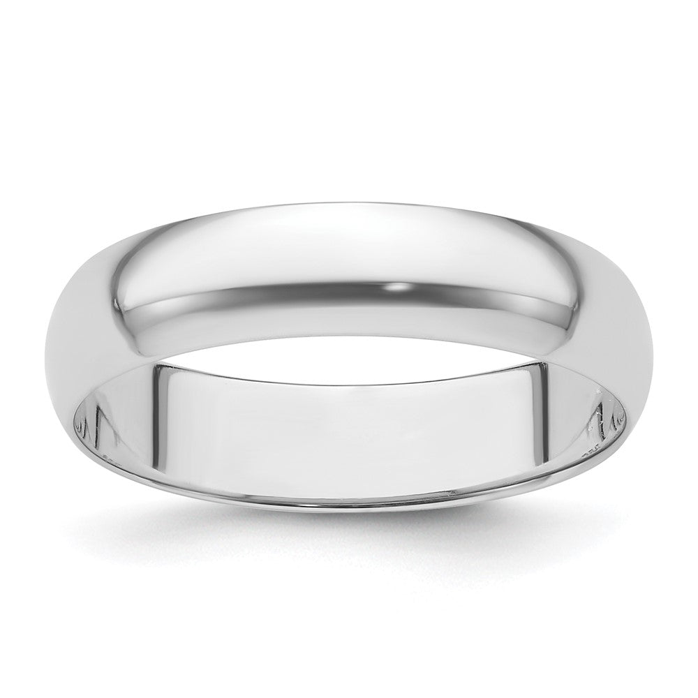 Platin 5mm Halb Rund Featherweight Ehering Ring