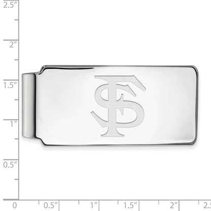 10K Weißgold Logoart Florida State University F-s Geldklammer