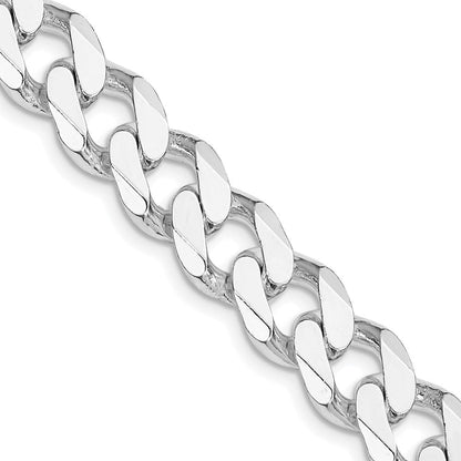 Sterlingsilber Rhodiniert 11mm Panzer 28 Zoll Kette