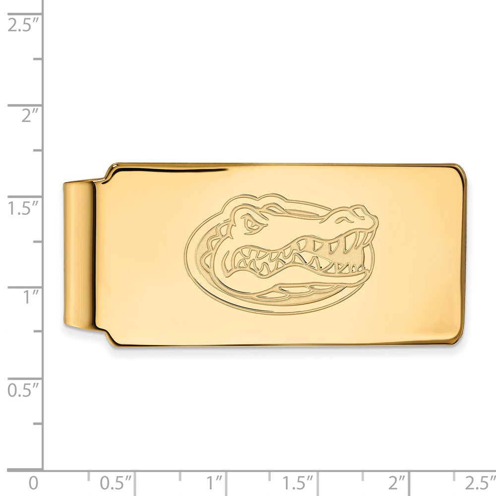 14K Gelbgold Gold Logoart University Of Florida Gator Geldklammer