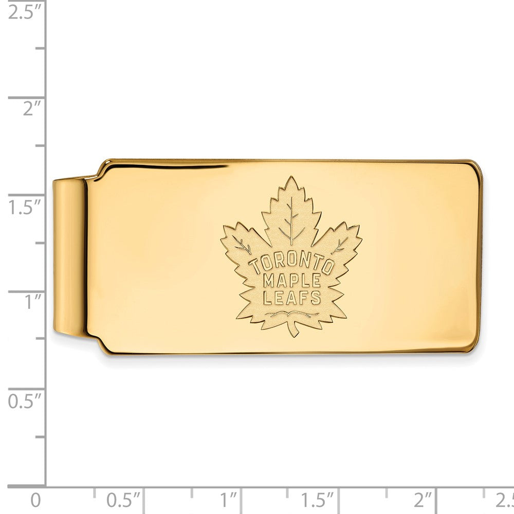 10K Gelbgold Gold Nhl Logoart Toronto Maple Leafs Geldklammer