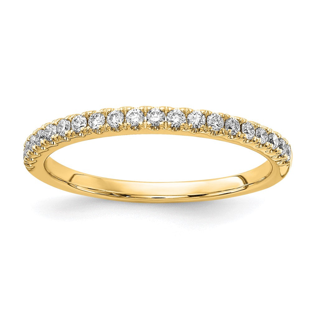 14K Gelbgold 1/4 Karat Im Labor Gezüchtet Diamant Vs/si+ G+ Komplett Ehering Ring