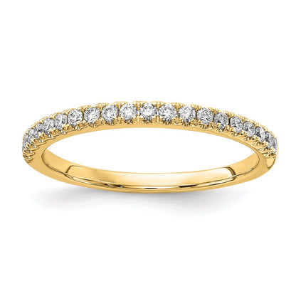 14K Gelbgold 1/4 Karat Im Labor Gezüchtet Diamant Vs/si+ G+ Komplett Ehering Ring