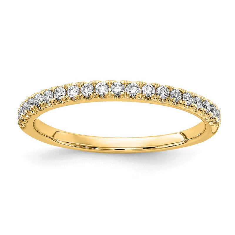 14K Gelbgold 1/4 Karat Im Labor Gezüchtet Diamant Vs/si+ G+ Komplett Ehering Ring