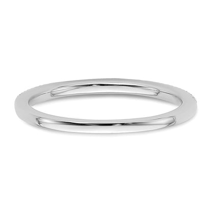 14K Weißgold 1/4 Karat Diamant Komplett Ehering Ring