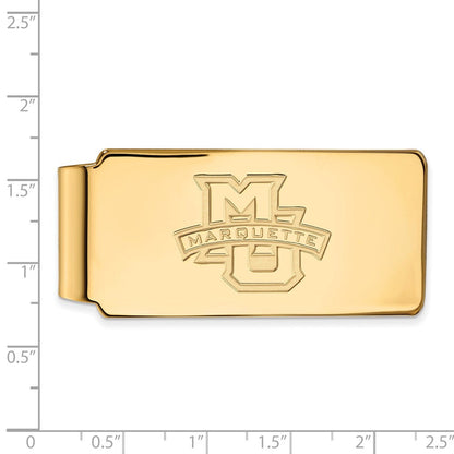 10K Gelbgold Gold Logoart Marquette University Geldklammer