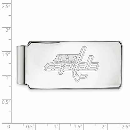 14K Weißgold Nhl Logoart Washington Capitals Geldklammer