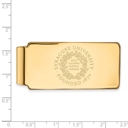 14K Gelbgold Gold Logoart Syracuse University Wappen Geldklammer