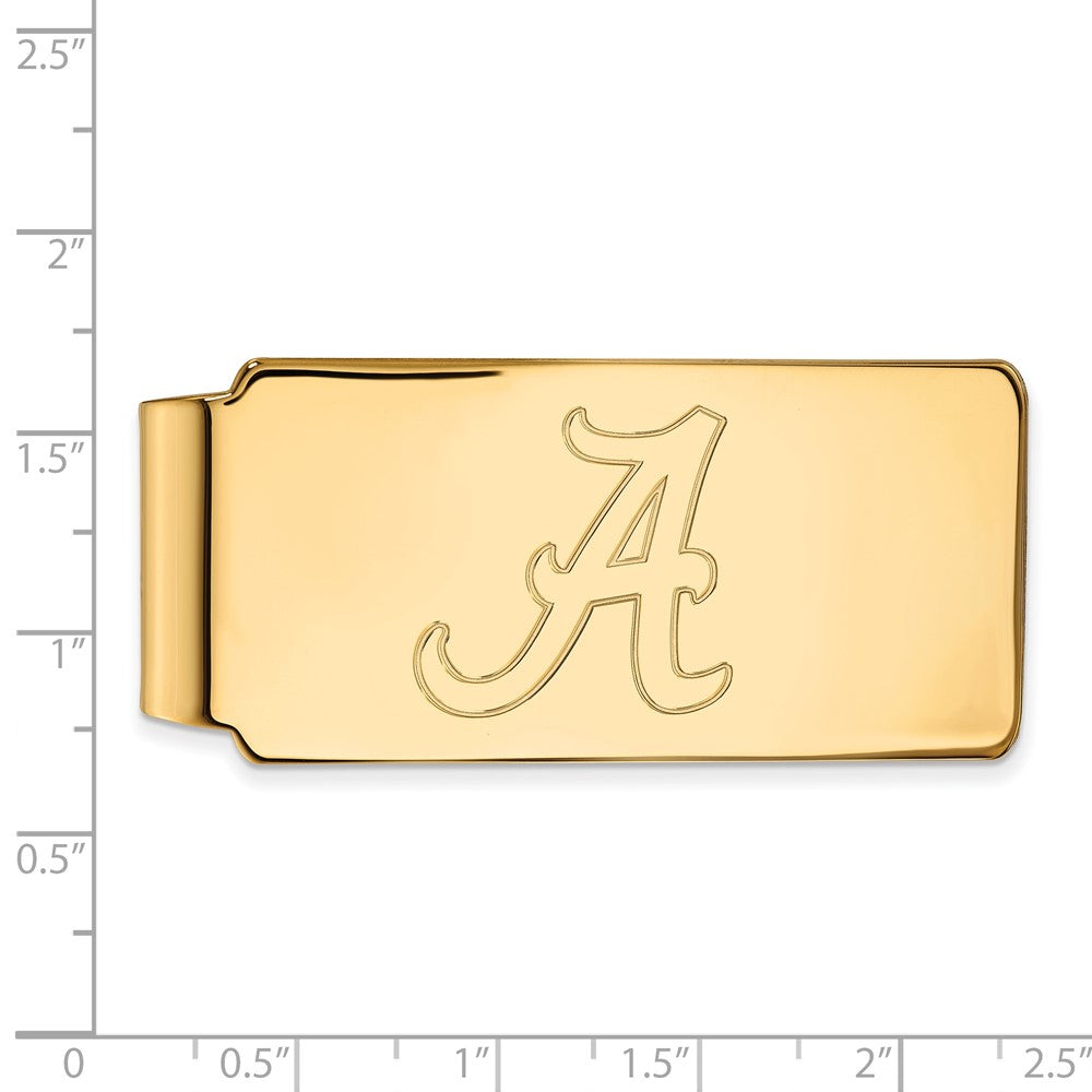 10K Gelbgold Gold Logoart University Of Alabama Geldklammer