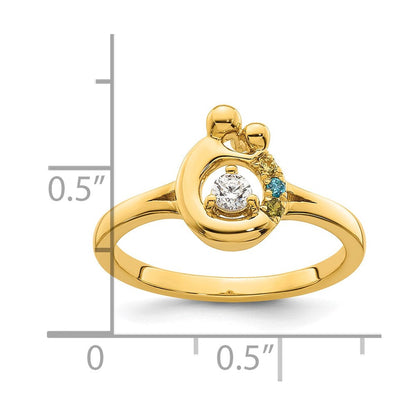 14K Weißgold Ehering mit natürlichen Diamanten