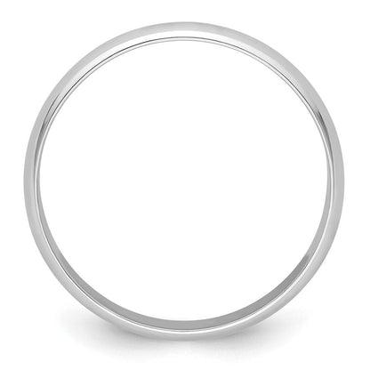 Platin 4mm Halb Rund Featherweight Ehering Ring