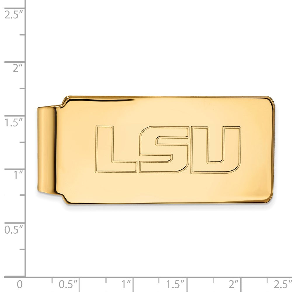 14K Gelbgold Gold Logoart Louisiana State University L-s-u Geldklammer