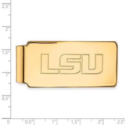 14K Gelbgold Gold Logoart Louisiana State University L-s-u Geldklammer