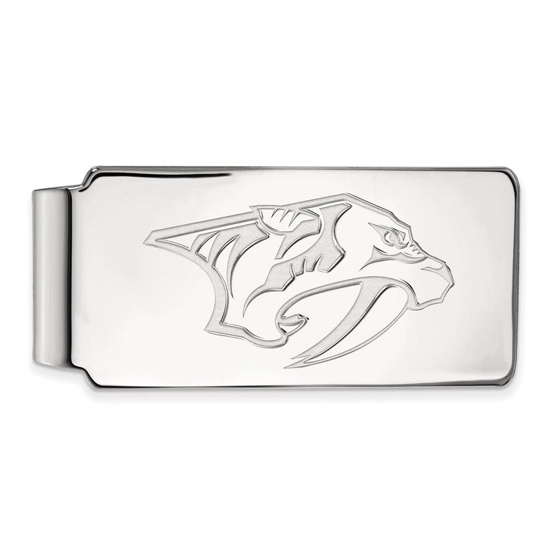 10K Weißgold Nhl Logoart Nashville Predators Geldklammer