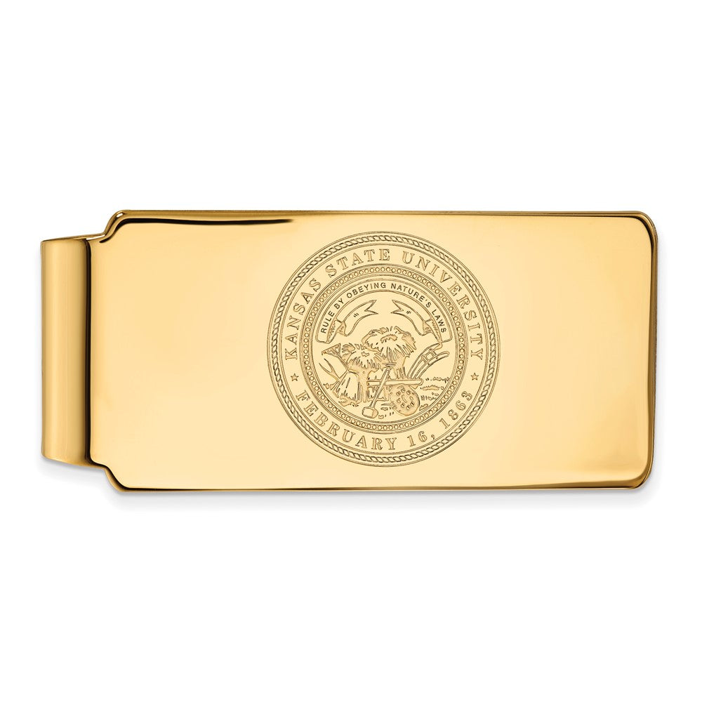 14K Gelbgold Gold Logoart Kansas State University Wappen Geldklammer