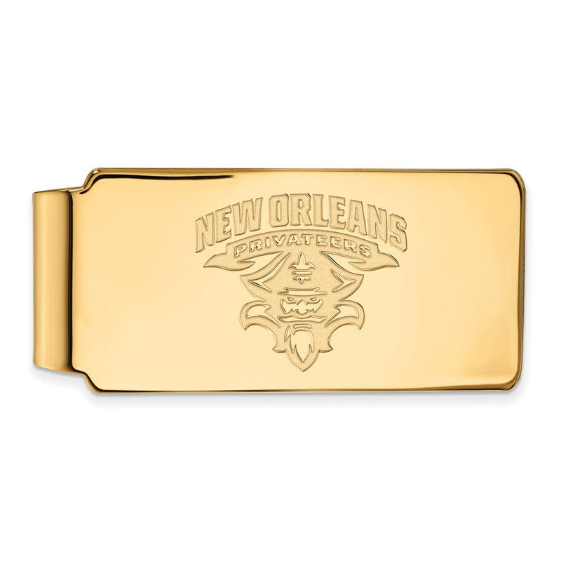 10K Gelbgold Gold Logoart University Of New Orleans Privateers Geldklammer