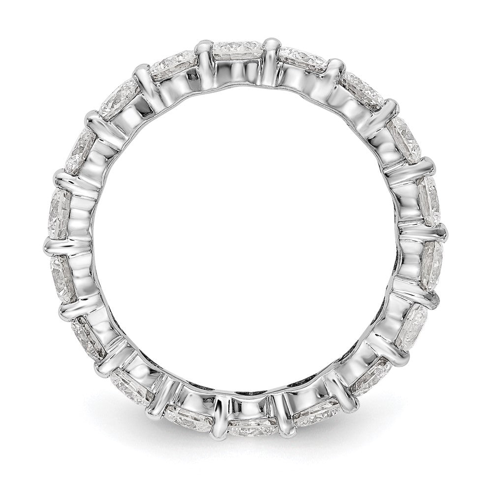 14K Weißgold Memoire-Ehering mit gemeinsamer Krappenfassung, SI2-I1(H/I), RF800 Qualität Diamanten