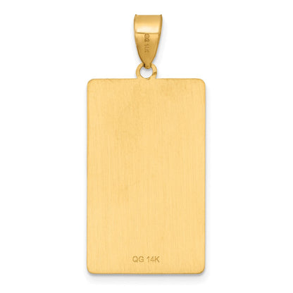 14K Gelbgold The Tower Tarot Card Anhänger