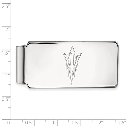 10K Weißgold Logoart Arizona State University Pitchfork Geldklammer