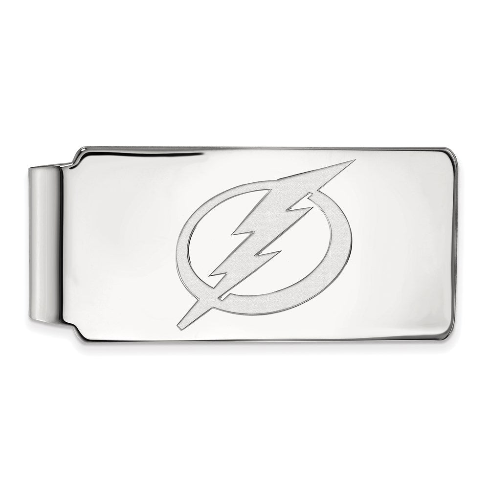14K Weißgold Nhl Logoart Tampa Bay Blitz Geldklammer