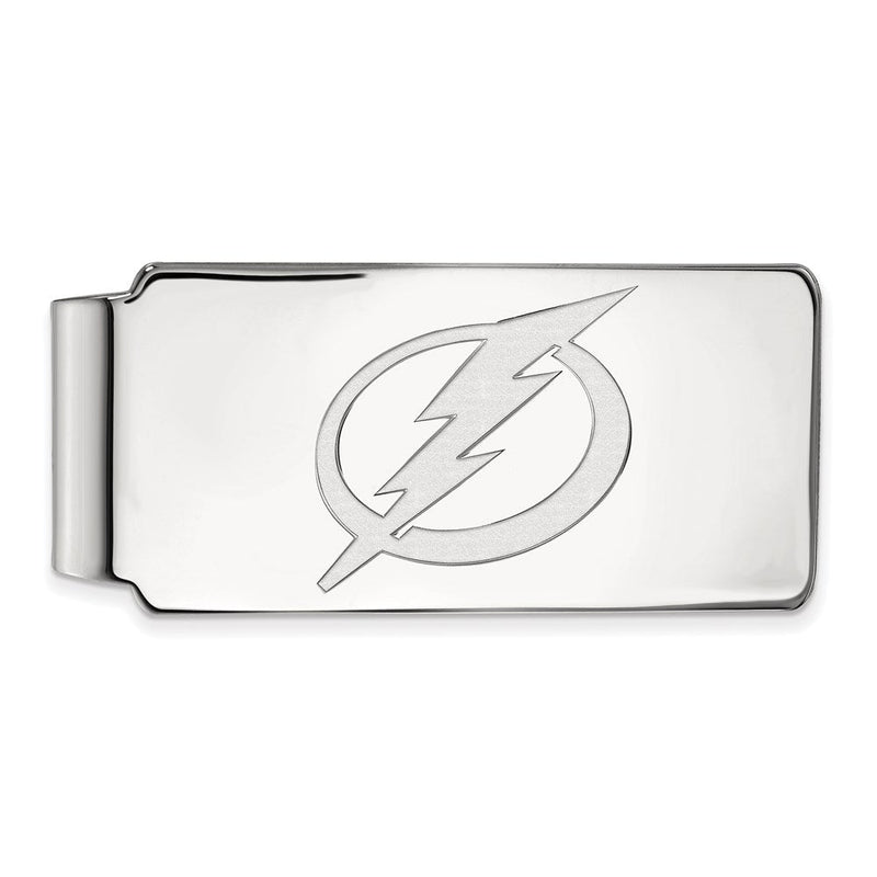 14K Weißgold Nhl Logoart Tampa Bay Blitz Geldklammer
