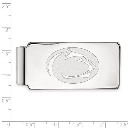 14K Weißgold Logoart Penn State University Löwe Geldklammer