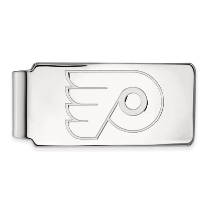 10K Weißgold Nhl Logoart Philadelphia Flyers Geldklammer