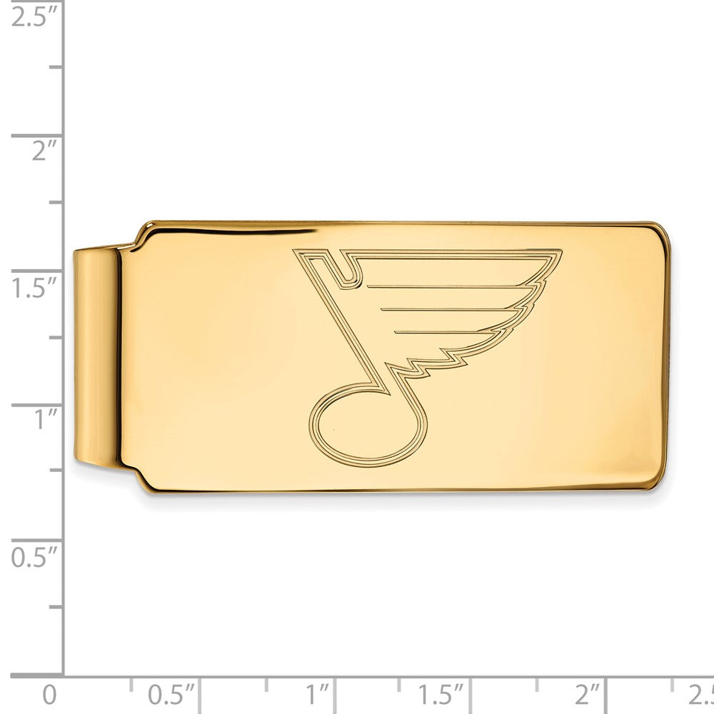 10K Gelbgold Gold Nhl Logoart St. Louis Blues Geldklammer