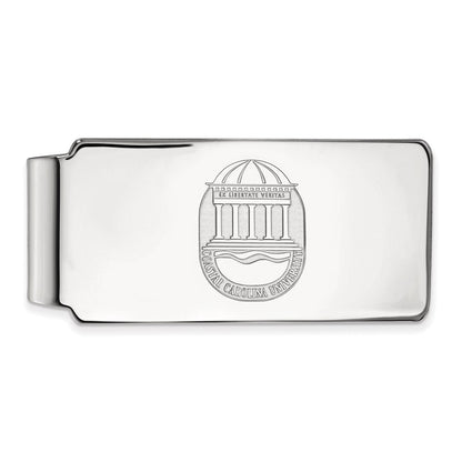 14K Weißgold Logoart Coastal Carolina University Wappen Geldklammer
