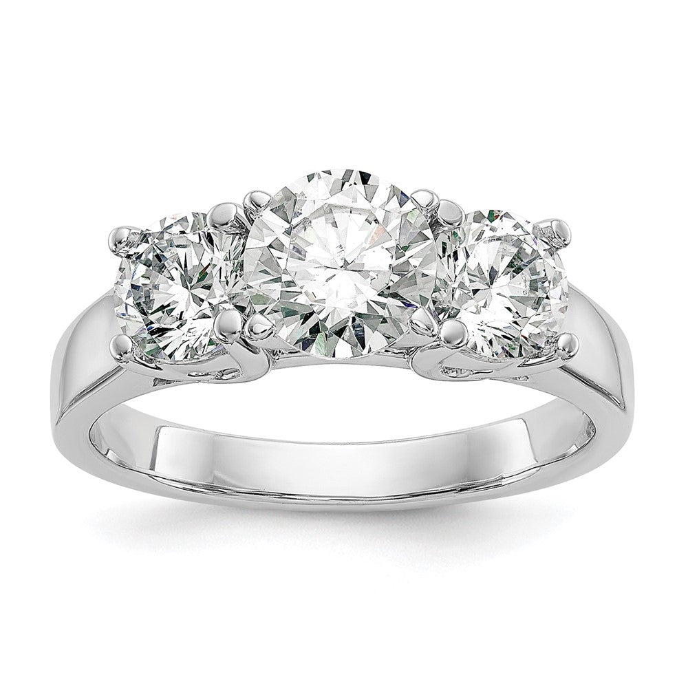14K Weißgold Diamant-Trauring