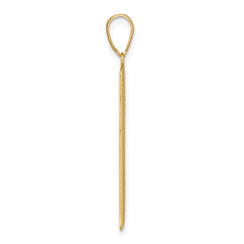 14K Gelbgold The Hanged Man Tarot Card Anhänger