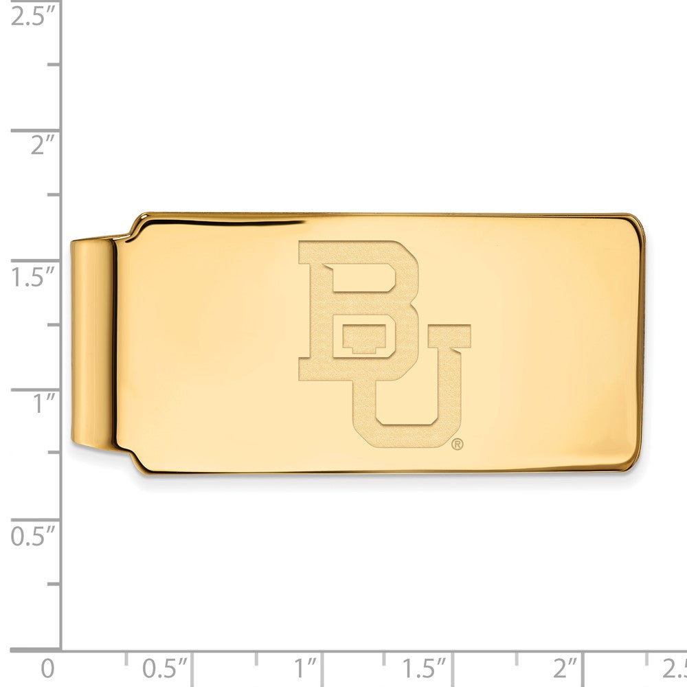 10K Gelbgold Gold Logoart Baylor University Bears Geldklammer