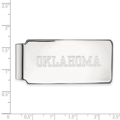 14K Weißgold Logoart University Of Oklahoma Geldklammer