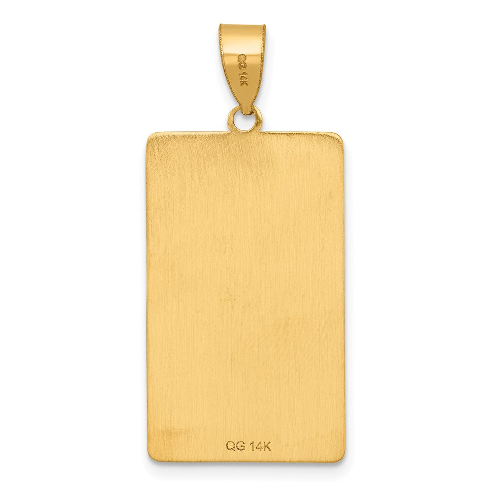 14K Gelbgold The Hierophant Tarot Card Anhänger