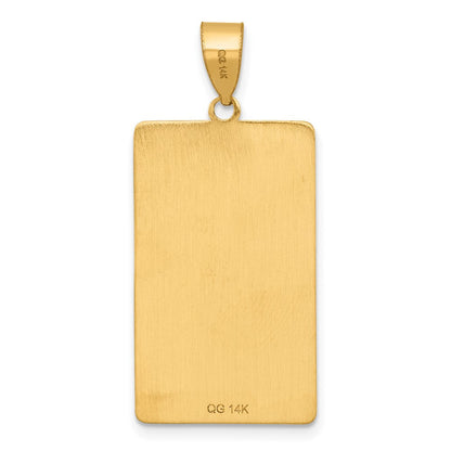 14K Gelbgold The Hierophant Tarot Card Anhänger