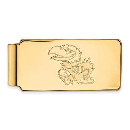 10K Gelbgold Gold Logoart University Of Kansas Jayhawk Geldklammer
