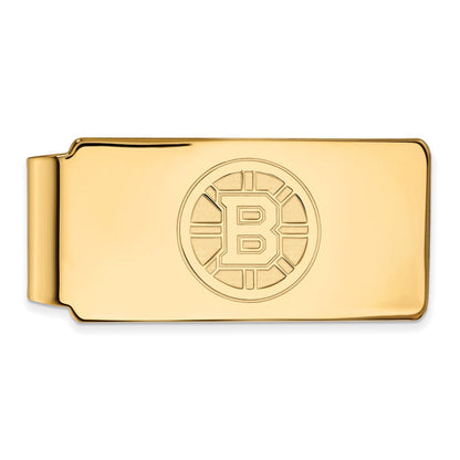 14K Gelbgold Gold Nhl Logoart Boston Bruins Geldklammer